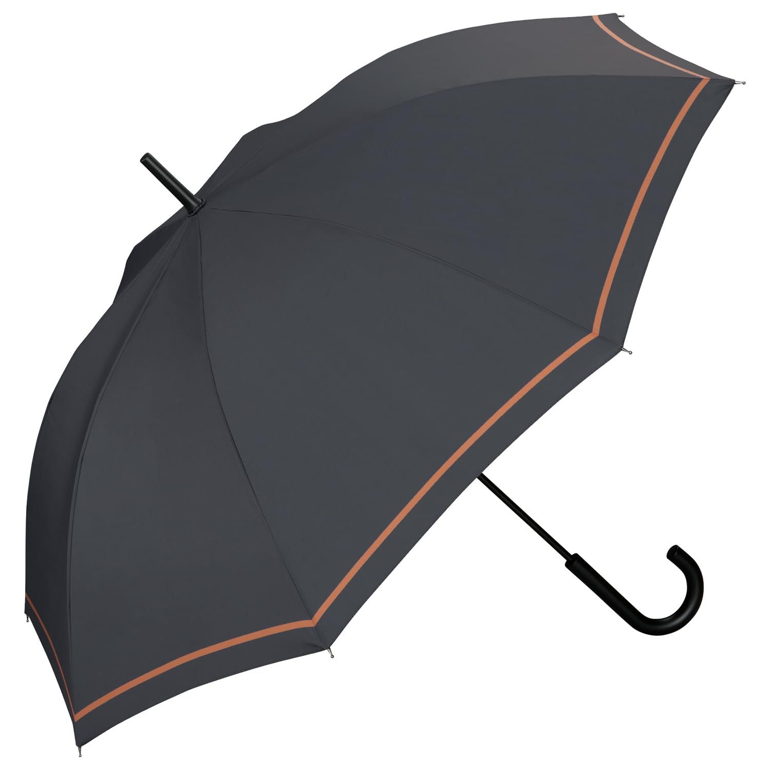 Wpc. 雨傘 WIND RESISTANCE チャコールシングルライン 長傘 メンズ 《UVカット・晴雨兼用》 65cm 大きい ジャンプ はっ水 継続 耐風 風に強い 通勤 通学 男性 女性 レディース シンプル 無地 おしゃれ UX03 5e2de1db