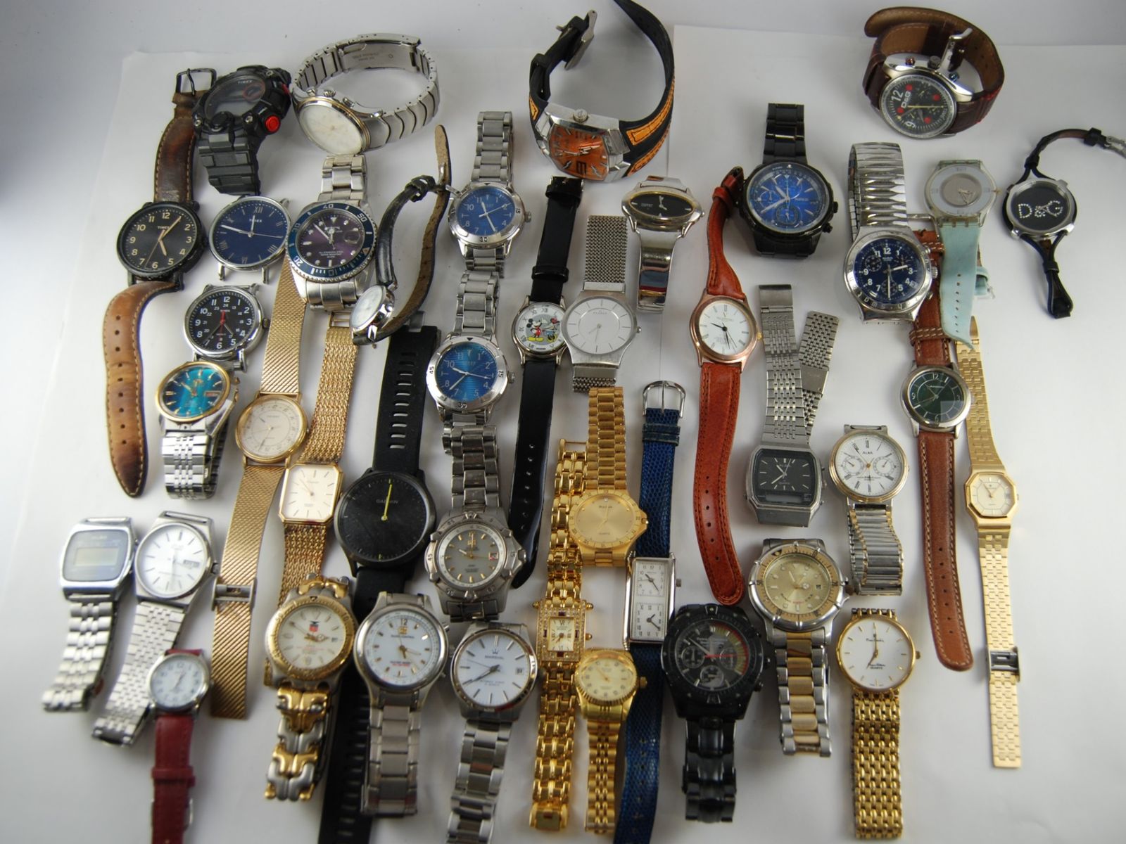 【USED/ジャンク訳あり】メーカー/ブランド時計40本！TIMEX/WAIRED/オリエント/エルジン/ユンハンスなどなど！