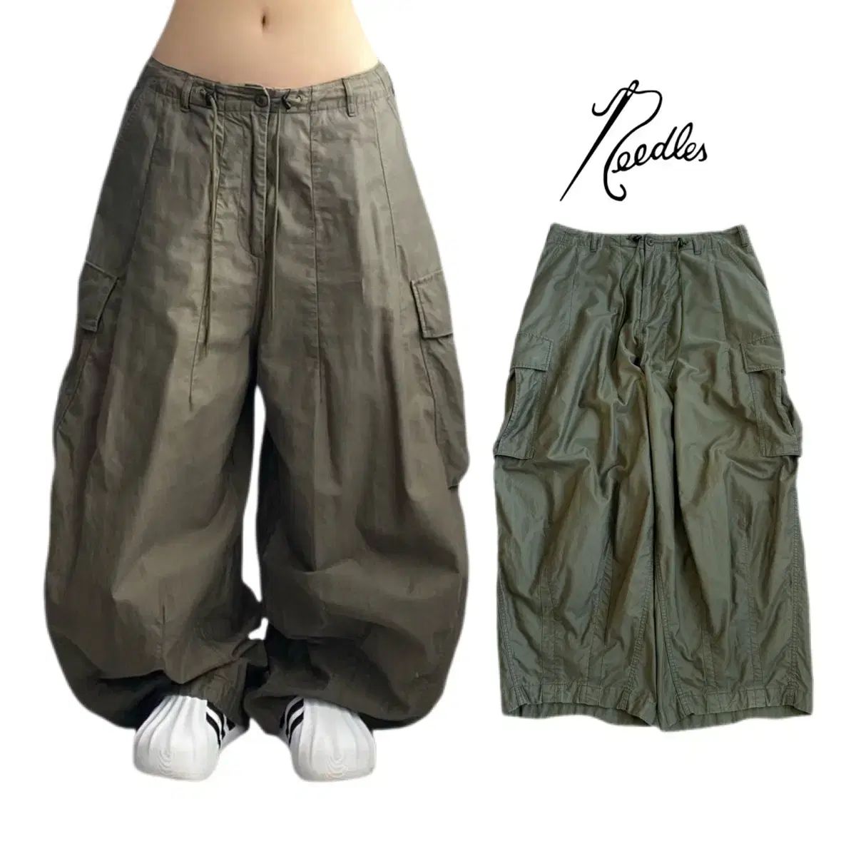 NEEDLES HD BDU バルーンフィット カーキ パンツ