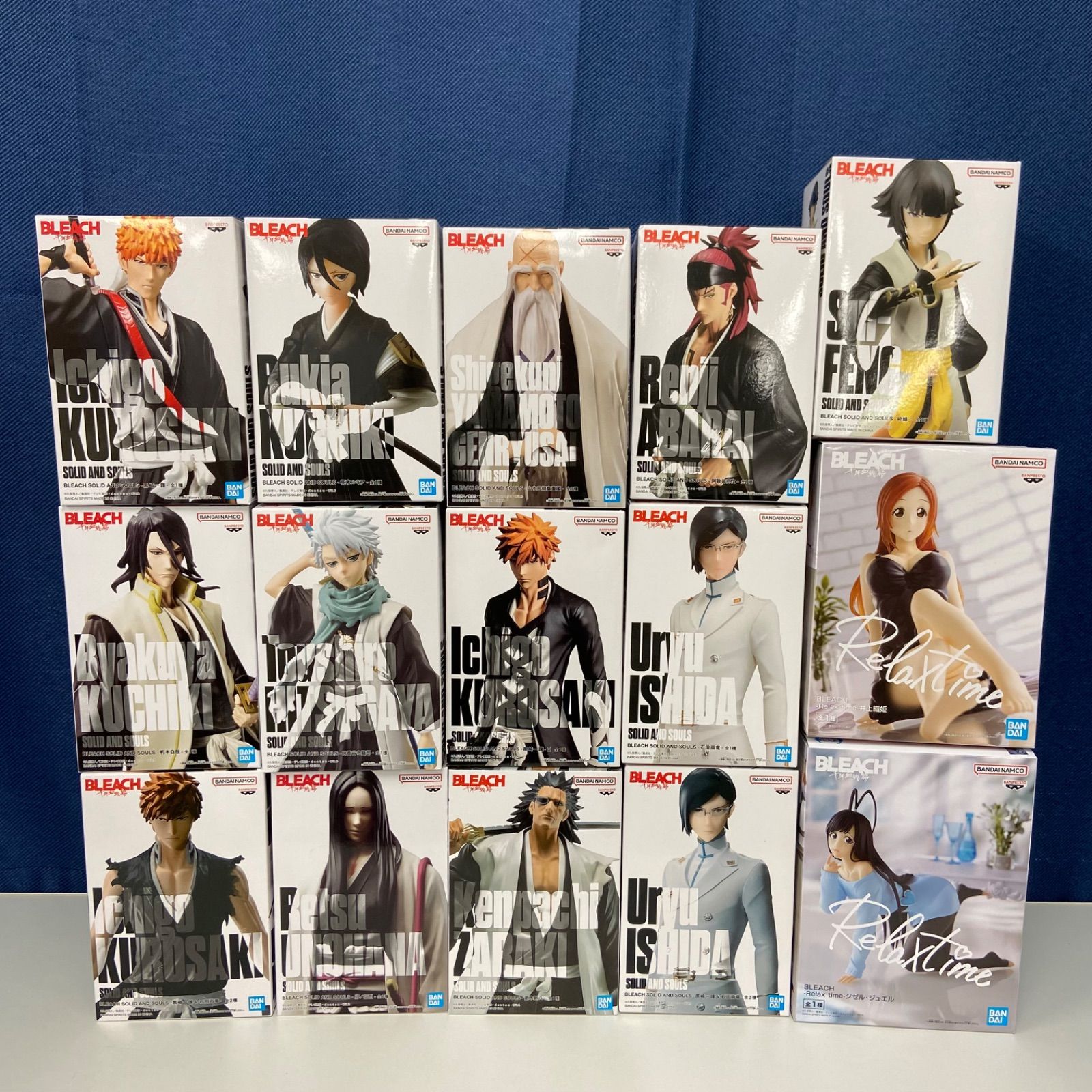BLEACHフィギュア　まとめ売り BLEACH ブリーチ フィギュア まとめ 計15点 黒崎一護 朽木白哉 日番