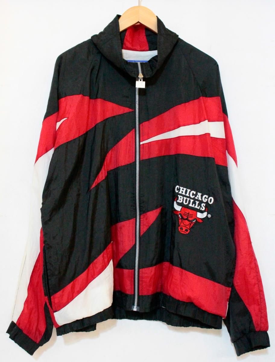 【中古】 -- メンズブルゾン L FIRST PICK/CHICAGO BULLS/ブルゾン/L/黒 ブラック/赤 レッド