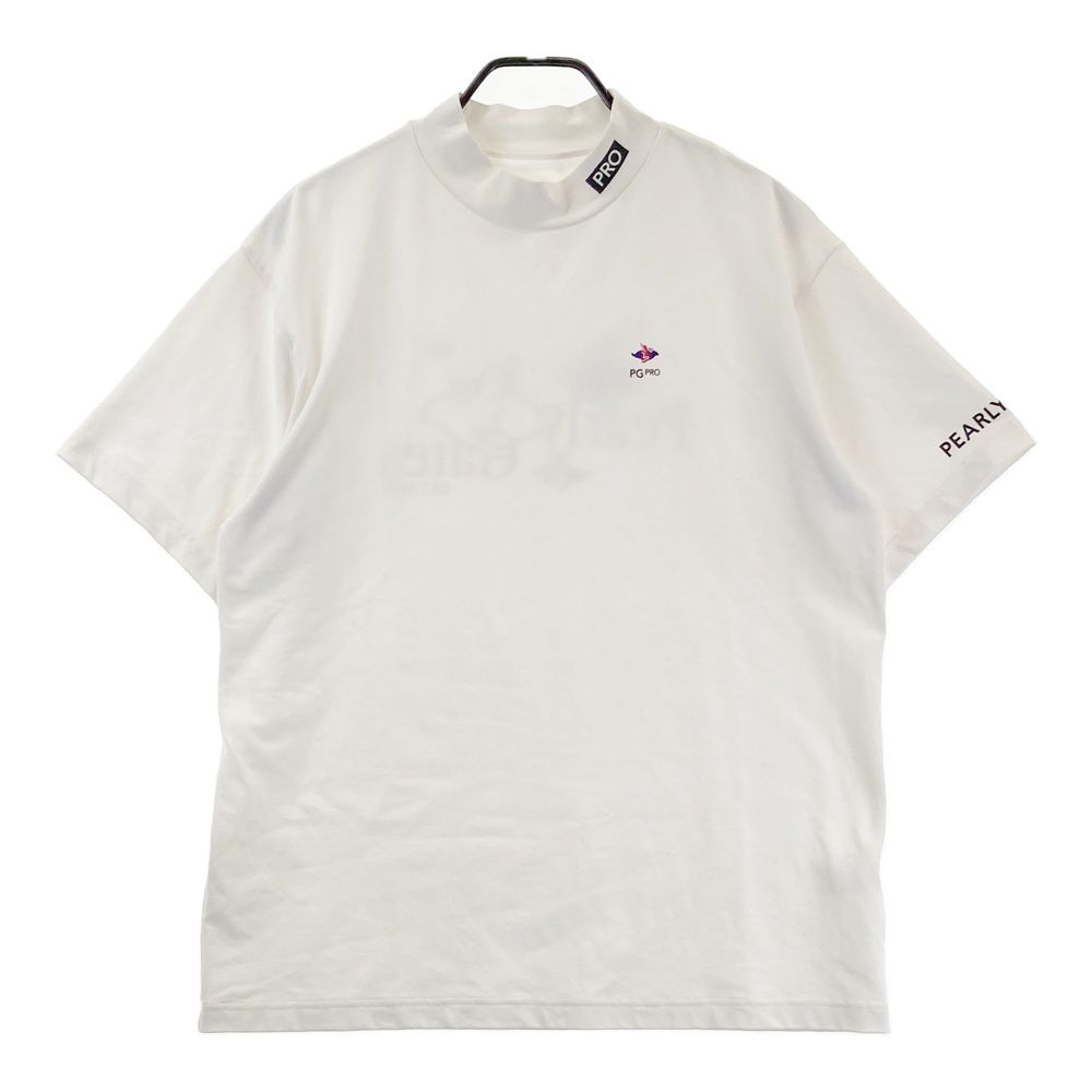 サイズ：6 PEARLY GATES パーリーゲイツ ハイネック 半袖Tシャツ ホワイト系 [240101693636] ゴルフウェア メンズ ストスト