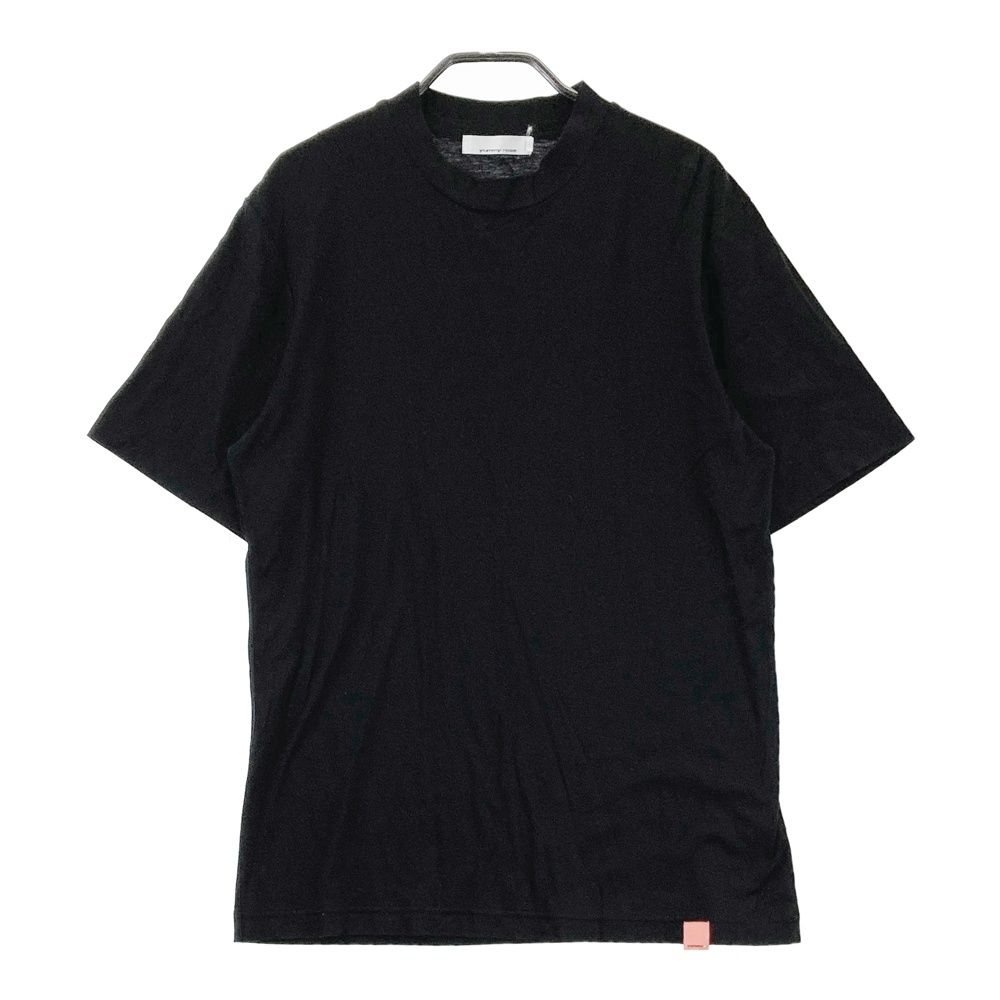 サイズ：L YUMMY ROSE ヤミーローズ ハイネック 半袖Tシャツ ブラック