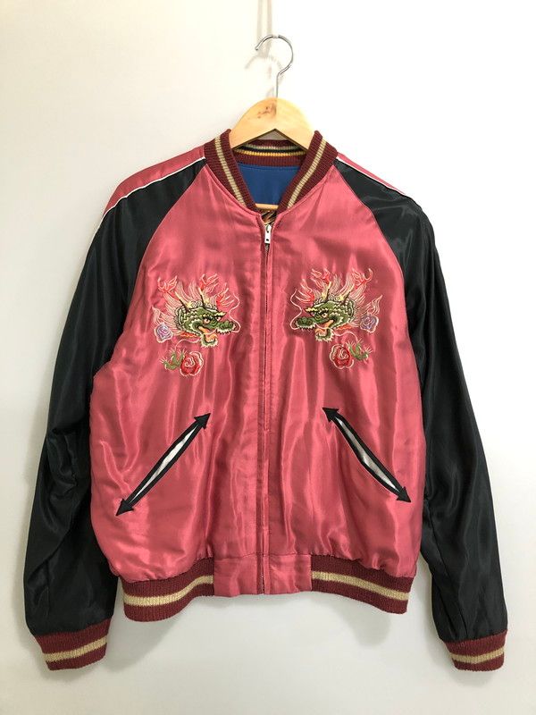 【中古品】 TAILOR TOYO テーラー東洋 REVERSIBLE ACETATE SUKAJAN スカジャン アウター 【145-260520-AS-3-min】