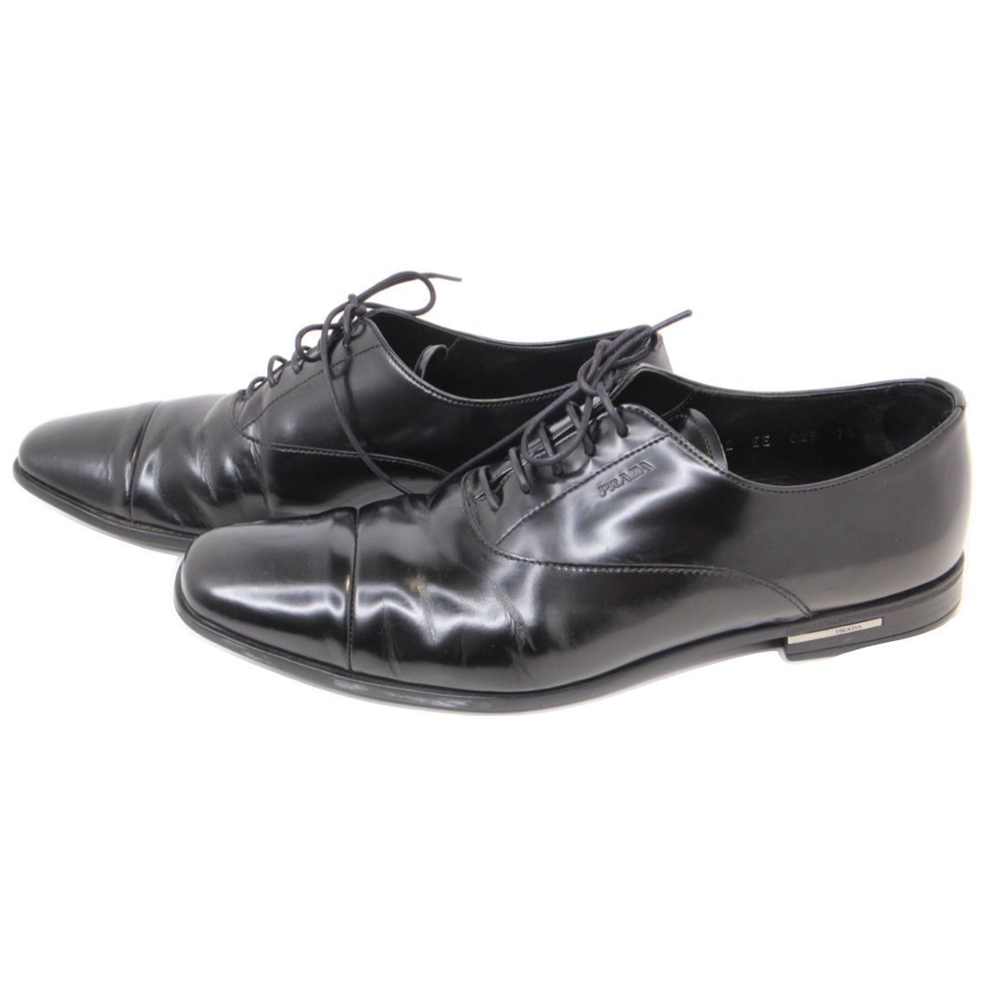 ★【PRADA/プラダ】　メンズ　シューズ　2EE029　ブラック　黒　サイズ 7cm　靴　フォーマル　ドレスシューズ　スーツ　ビジネス　モード系