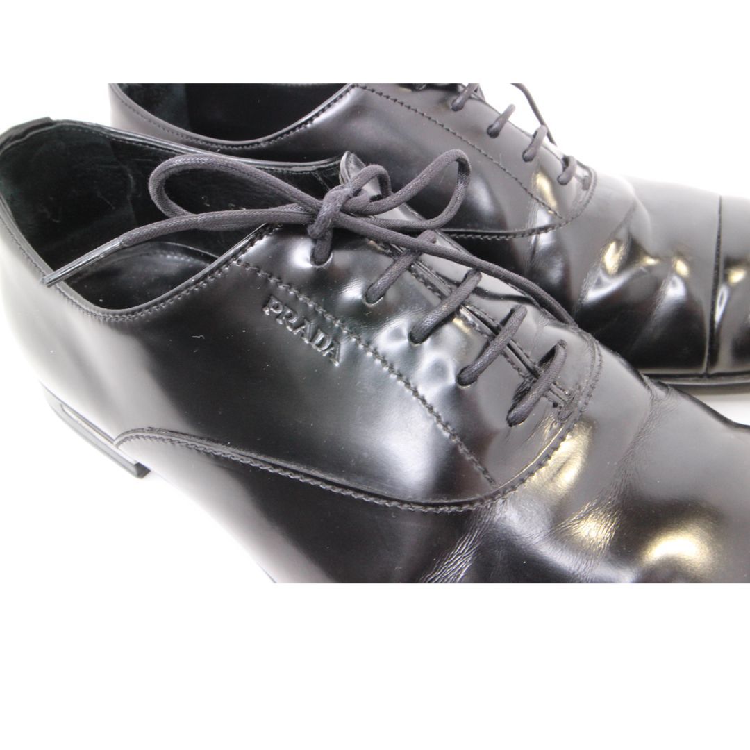 ★【PRADA/プラダ】　メンズ　シューズ　2EE029　ブラック　黒　サイズ 7cm　靴　フォーマル　ドレスシューズ　スーツ　ビジネス　モード系