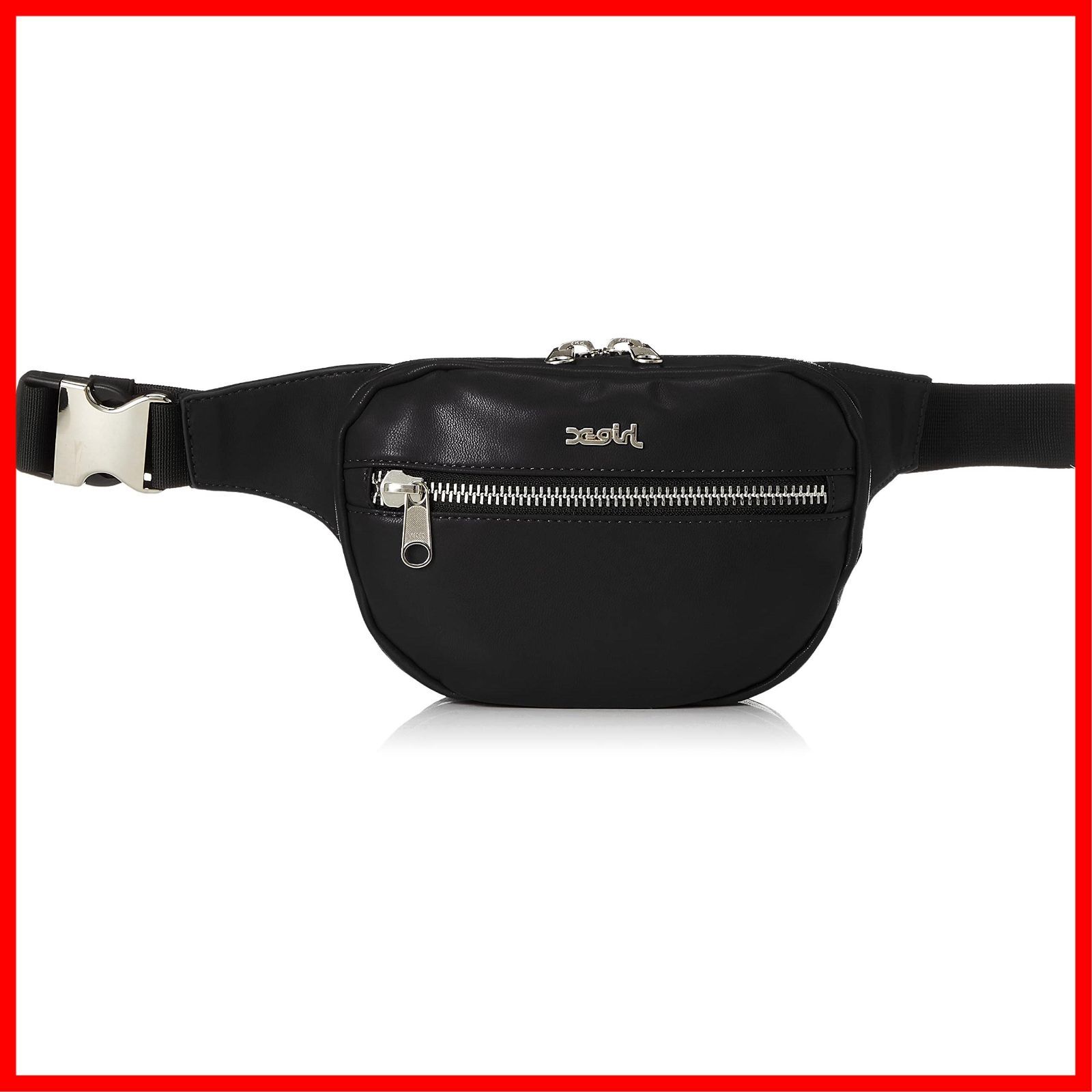 【在庫処分】X-Girl 105213053010 Bag Waist Leather Faux メッセンジャーバッグ