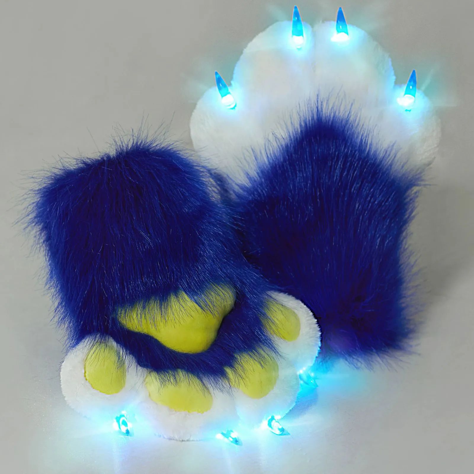 着ぐるみ ケモノ 手袋 発光タイプ 紺色 フリーサイズ ファースーツ ケモノ fursuit ぬいぐるみ コスプレ コスチューム 7,585円