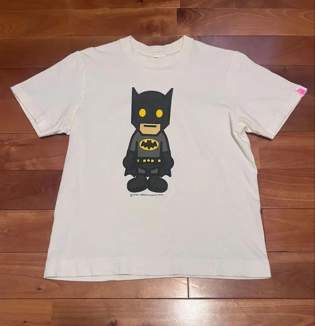2007 A BATHING APE アベイシングエイプ × DCコミックス バットマン 半袖 Tシャツ 白