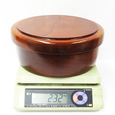 未使用品 お茶櫃 天然ケヤキ 木製品欅 くり抜き 茶櫃 木製 茶びつ 天然