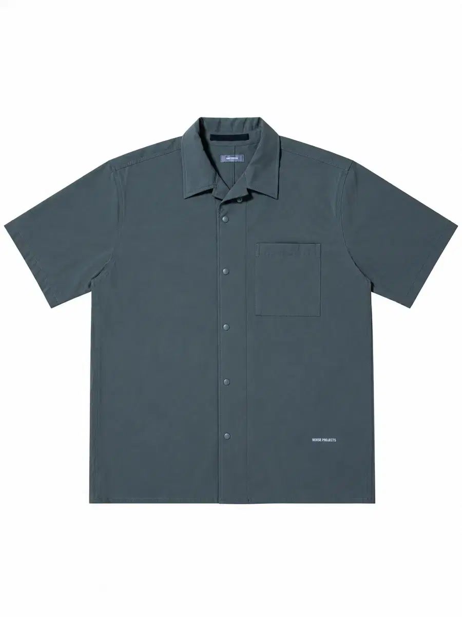 Norse Projects LYNN 半袖シャツ ダークグリーン
