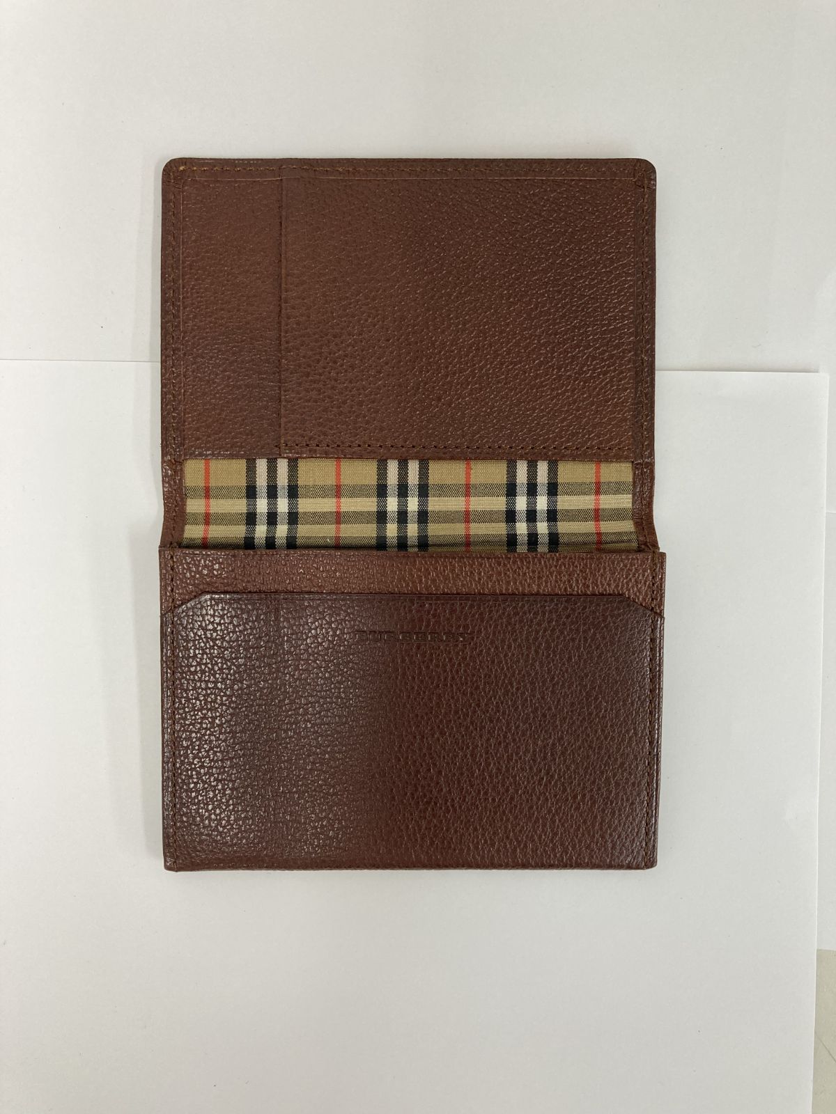 人気】BURBERRY バーバリー 名刺入れ カードケース レザー ボルドー