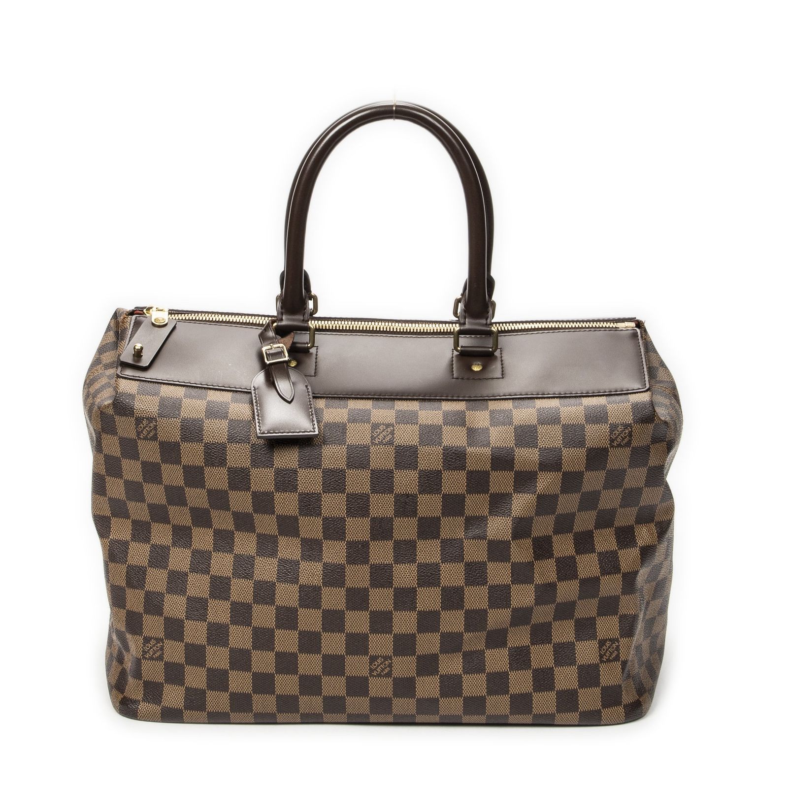 [中古] LOUIS VUITTON ルイヴィトングリニッジ茶色ダミエ エベヌA