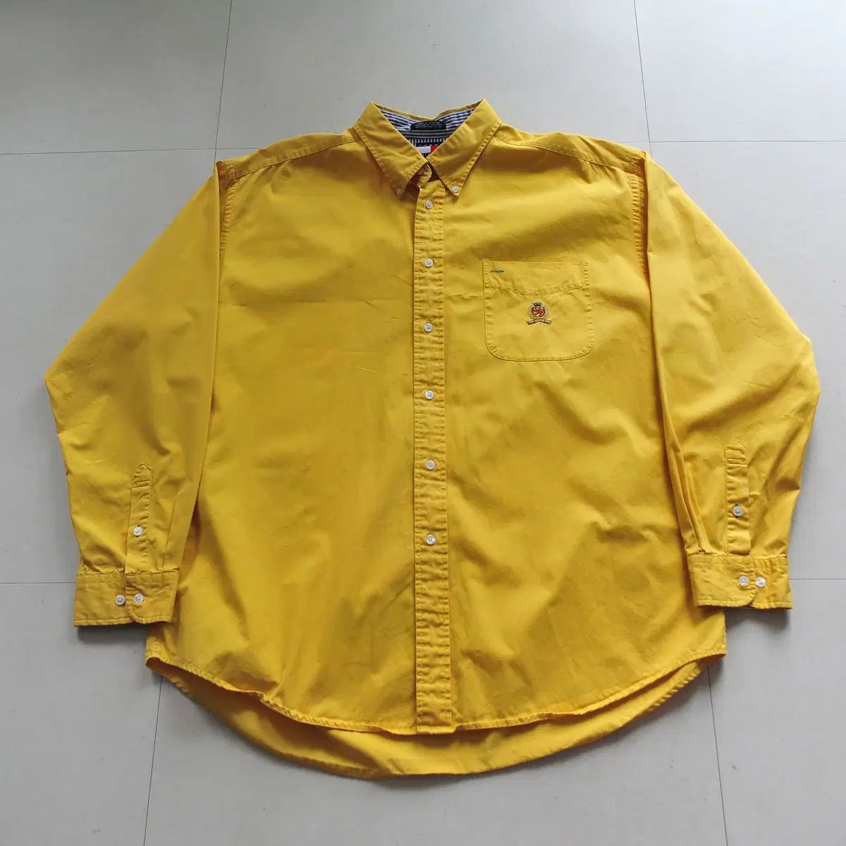 トミーヒルフィガー 90s オールドスクール クレスト シャツ XL