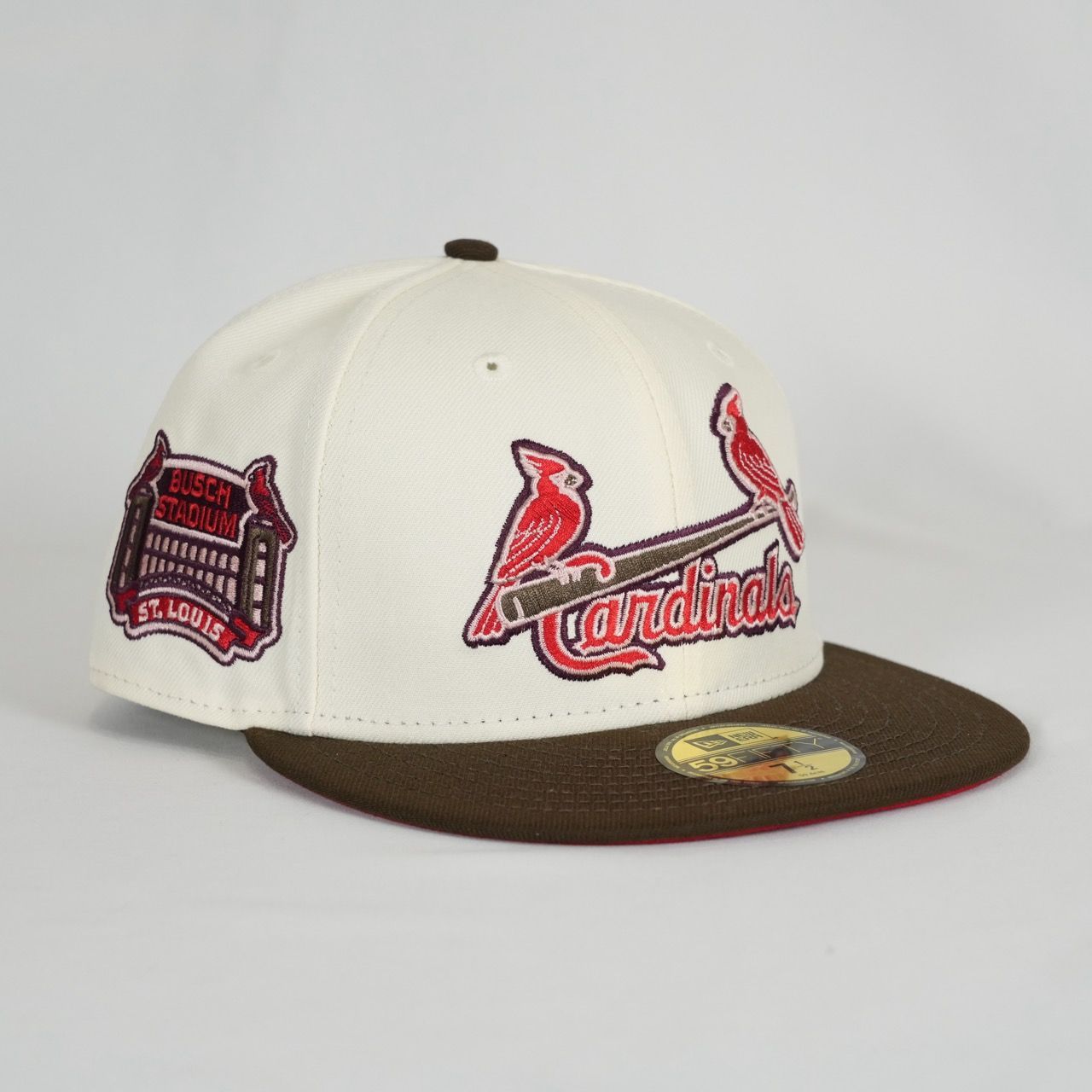 【新品】セントルイス・カージナルス New Era St. Louis Cardinals 59Fifty Fitted - Double Scoop 7 1/2 (59.6cm) ニューエラ 59FIFTY キャップ MLB 限定