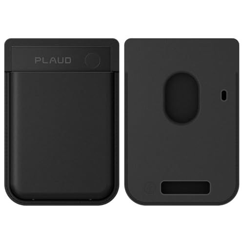 Plaud Note Pro 専用マグネットケース【追加・交換用】 AIボイスレコーダーケース MagSafe対応 磁力吸着 Plaudマグネットリング同梱 スマホに装着 通話録音 収納/保護 薄型 軽量 レザー製（ブラック）p d1a8707c