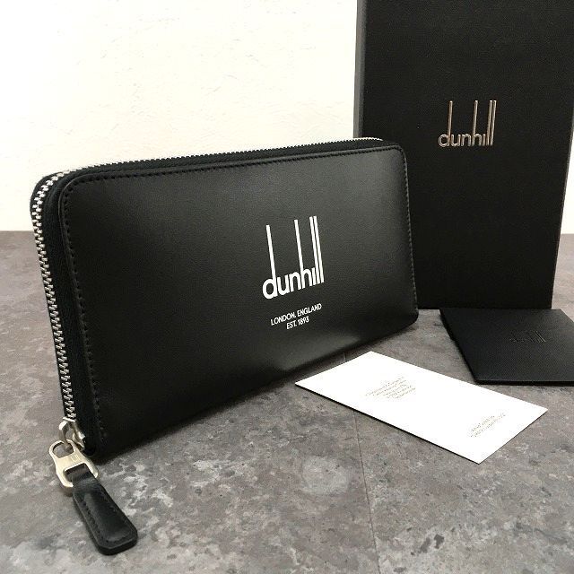 384 送料込み! 未使用品 dunhill ジップウォレット レガシー ブラック 箱付き