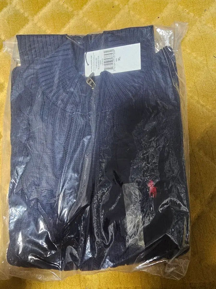 ポロラルフローレン ネイビー ハーフジップアップニット XL 新品