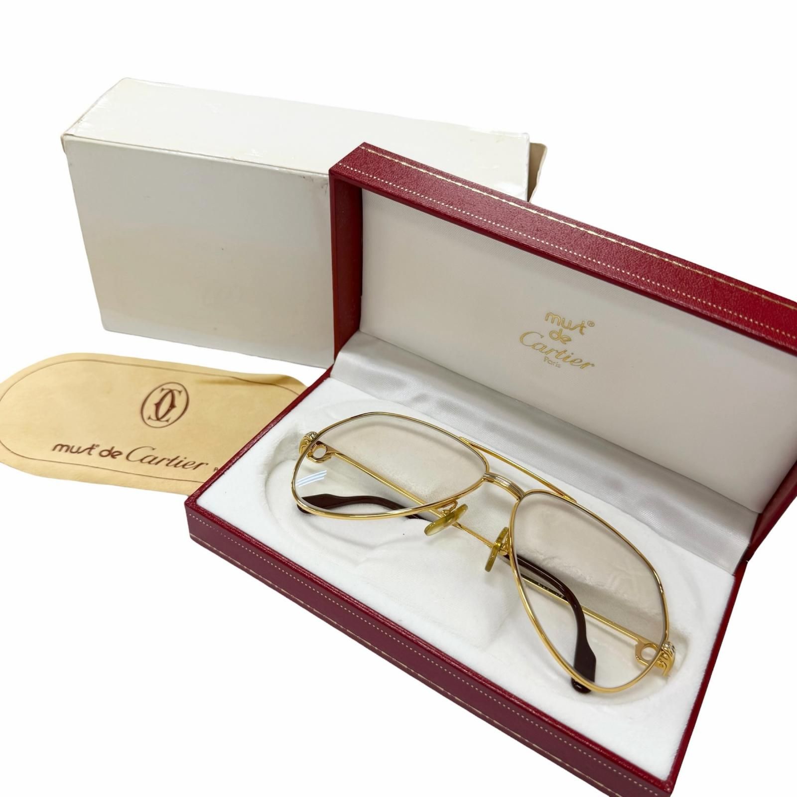 美品□Cartier カルティエ ヴィンテージ 140 トリニティ ツーブリッジ