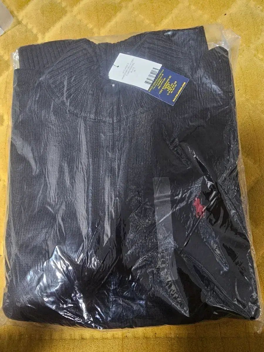 ポロラルフローレン ブラック ハーフジップアップニット 新品 XL