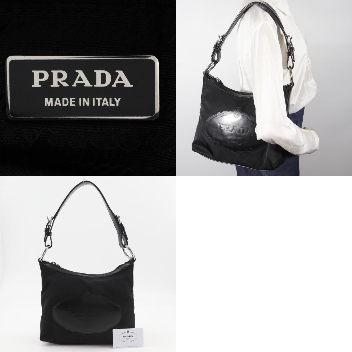 PRADA】プラダ BR3212 ナイロン NERO 黒 レディース ショルダーバッグ 