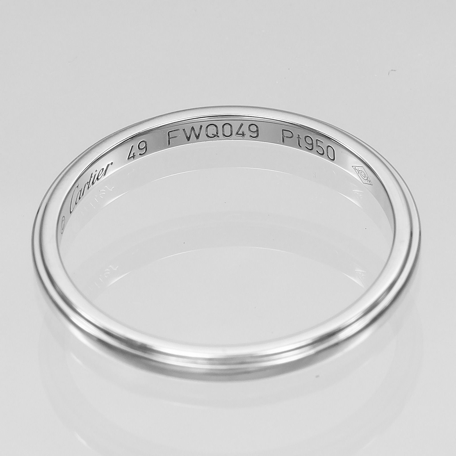 CARTIER】カルティエ ダムール Pt950プラチナ 9号 レディース 2g 