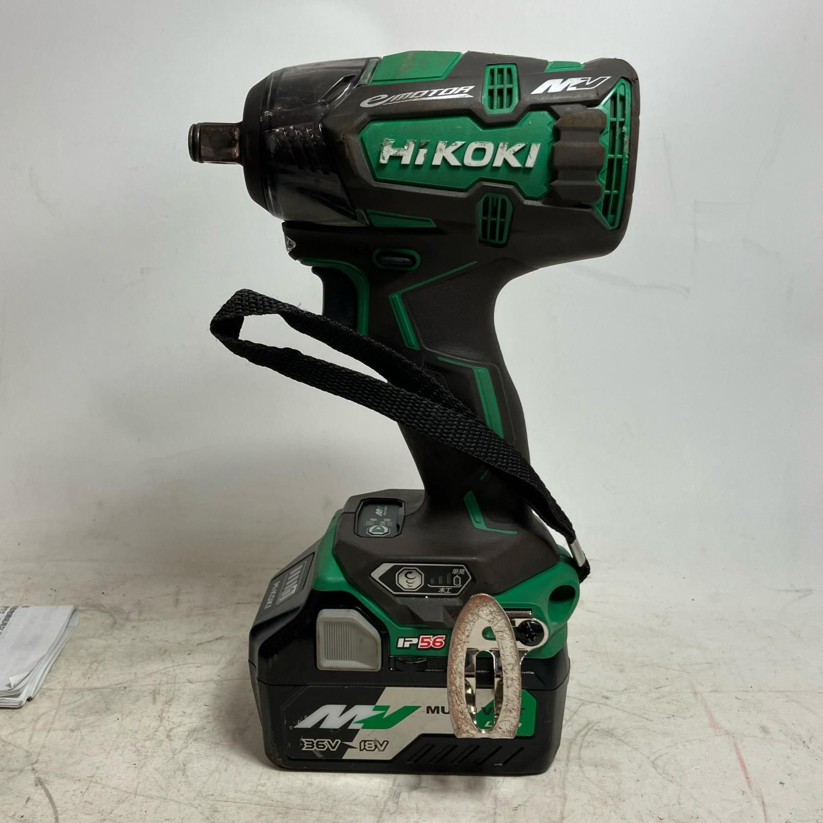 HiKOKI ハイコーキ インパクトレンチ 充電器・充電池2個・ケース付 WR36DC グリーン
