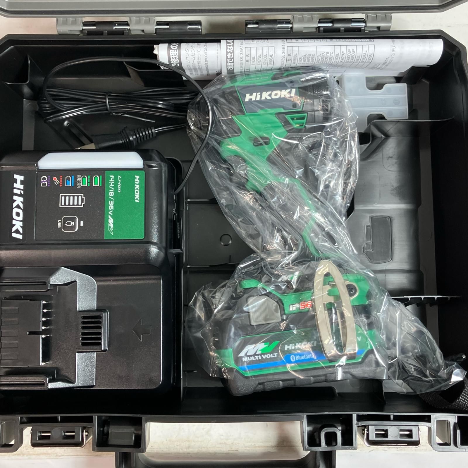 HiKOKI ハイコーキ インパクトドライバ コードレス式 36v WH36DD グリーン