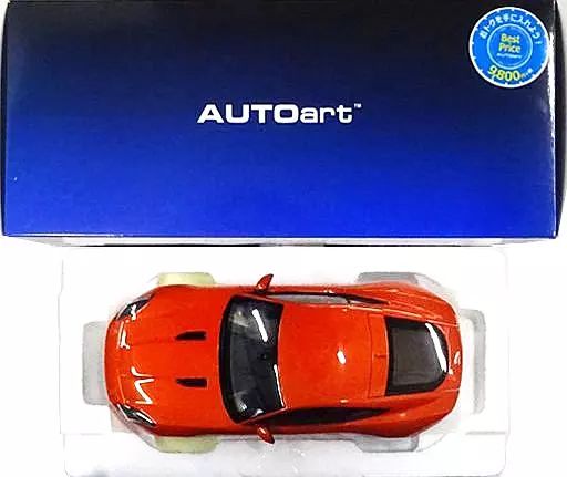 【中古】ミニカー 1/18 ジャガー Fタイプ R クーペ 2015(メタリックオレンジ) [73653]