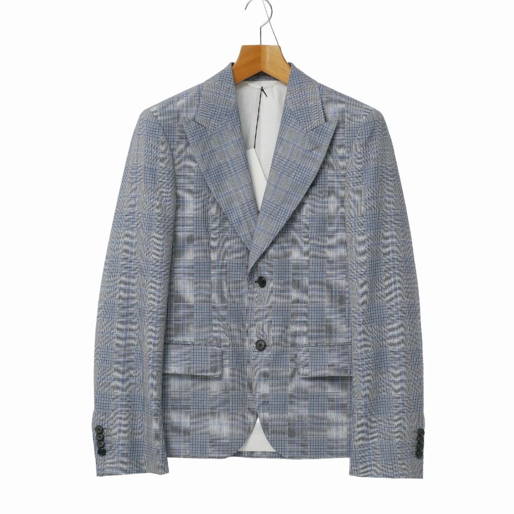 ■美品■Calvin klein カルバンクライン テーラードジャケット サイズ44 チェック ブレザー シングルジャケット ブランド古着【中古】20260520/RA9493
