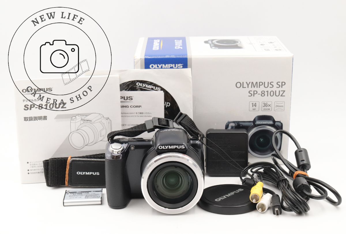 美品☆オリンパス Olympus SP-810UZ ブラック 付属品多数 コンパクトデジタルカメラ ###17691