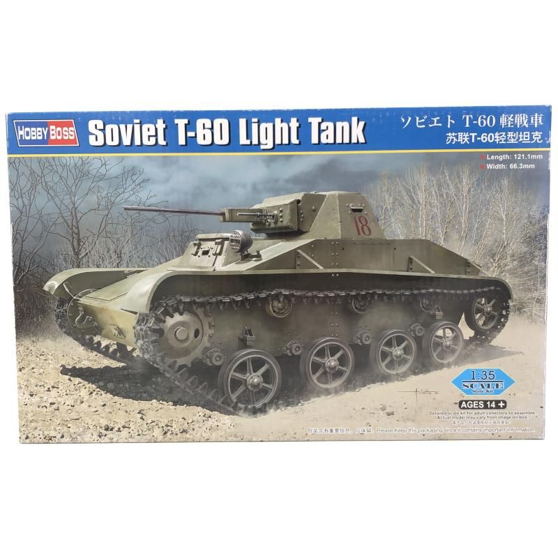 【中古】ﾐﾘﾀﾘ）ホビーボス 1/35 ソビエト T-60 軽戦車 ファイティングビークルシリーズ[69][240069228680]