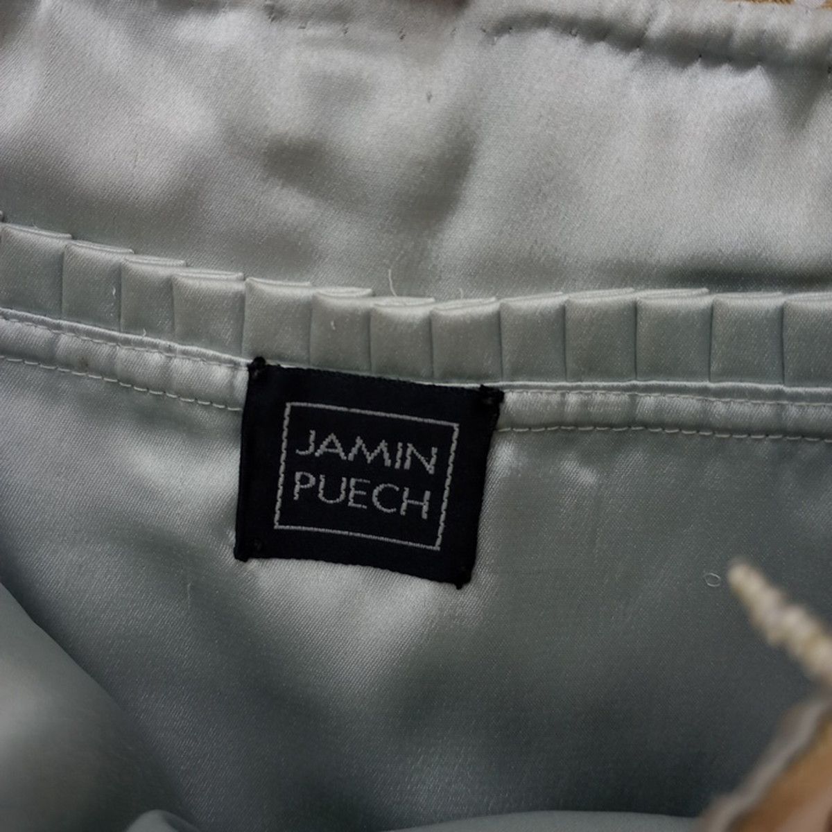 JAMIN PUECH ジャマンピュエッシュ ビーズ刺繍 レザーバッグ ベージュ