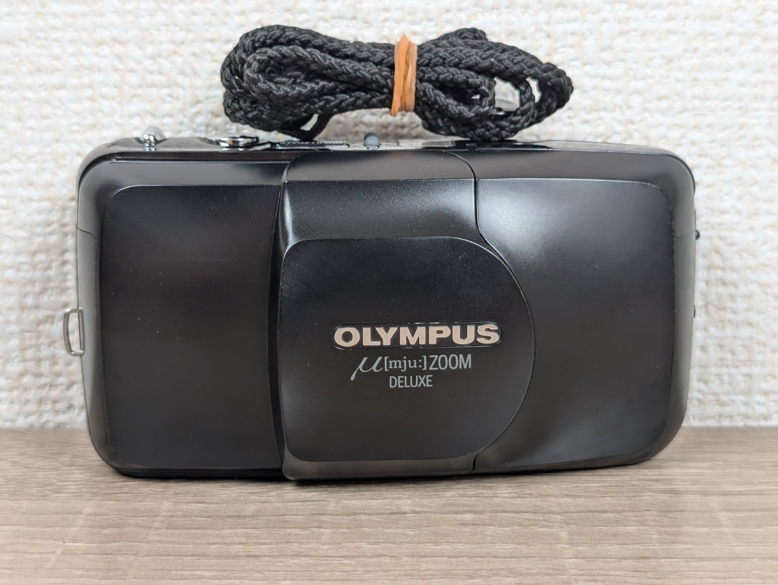 【完動品】OLYMPUS μ ZOOM DELUXE ブラック オリンパス ミュー ズーム デラックス フィルムカメラ コンパクト レトロ エモい人気機