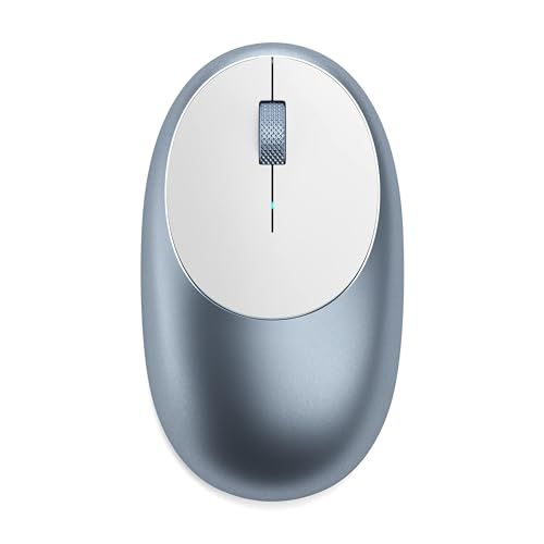 SATECHI M1 無線 ワイヤレス マウス アルミ製（USB-C充電式、1200DPI、人間工学デザイン対応のBluetoothマウス、MacBook Air & Pro、ノートPC、iPadなど対応）? ブルー/ 0f5d8db6