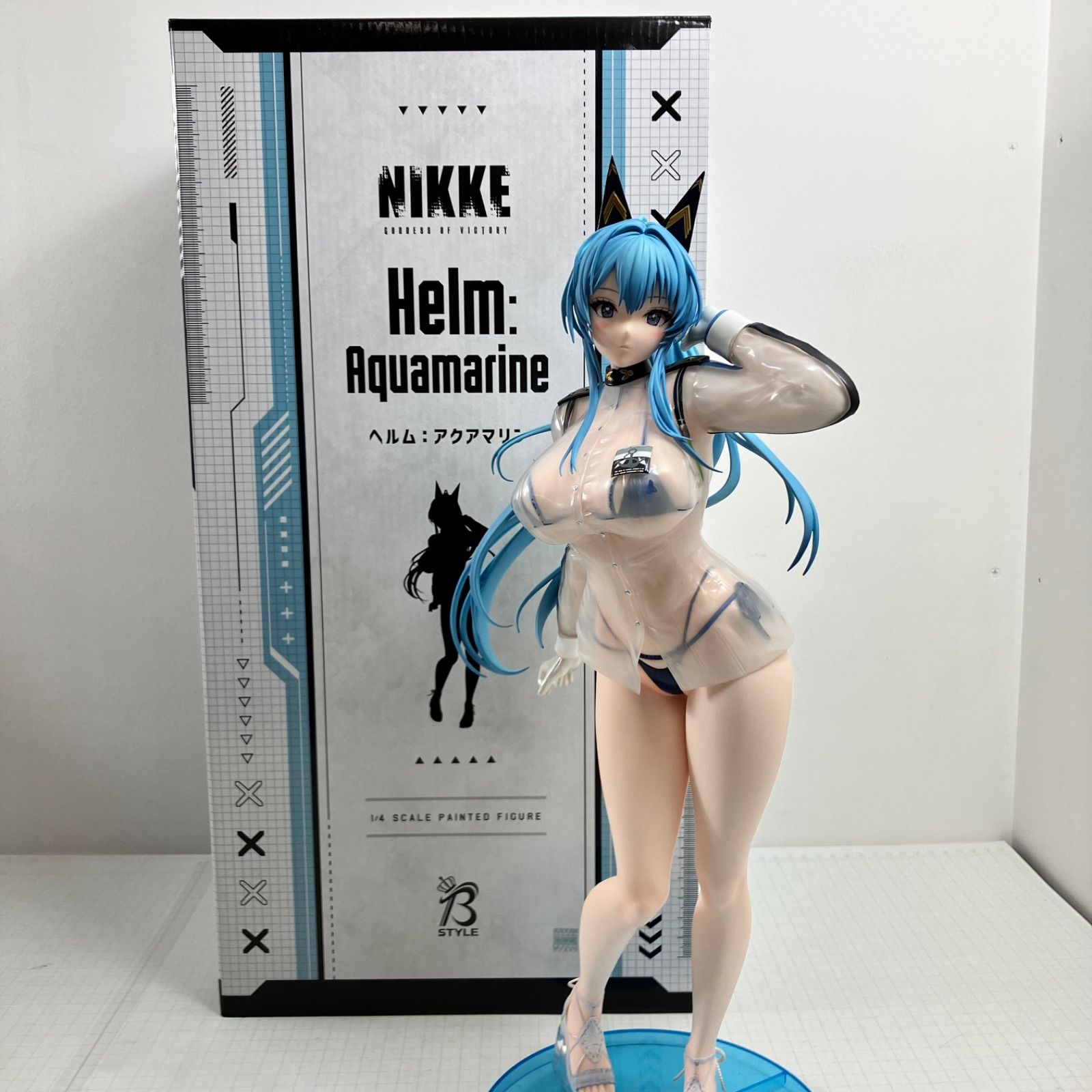 【瀬戸店】勝利の女神：NIKKE ヘルム：アクアマリン 1/4 フィギュア フリーイング【719-5709】