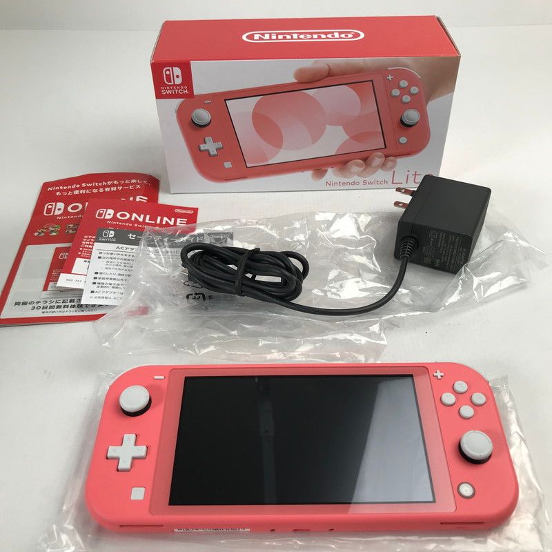 【中古美品】 Nintendo Switch Lite コーラル 外箱傷み 【034-260520-MO-02-fuz】