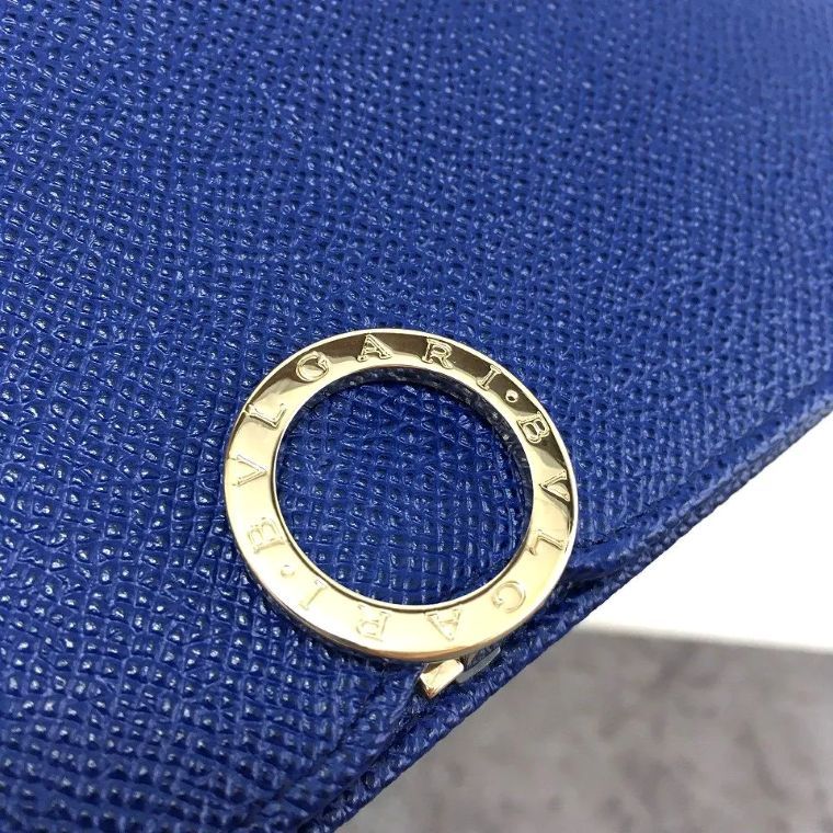 送料込み！ 未使用品 BVLGARI 長財布 ブルー ブルガリブルガリ 箱付き 