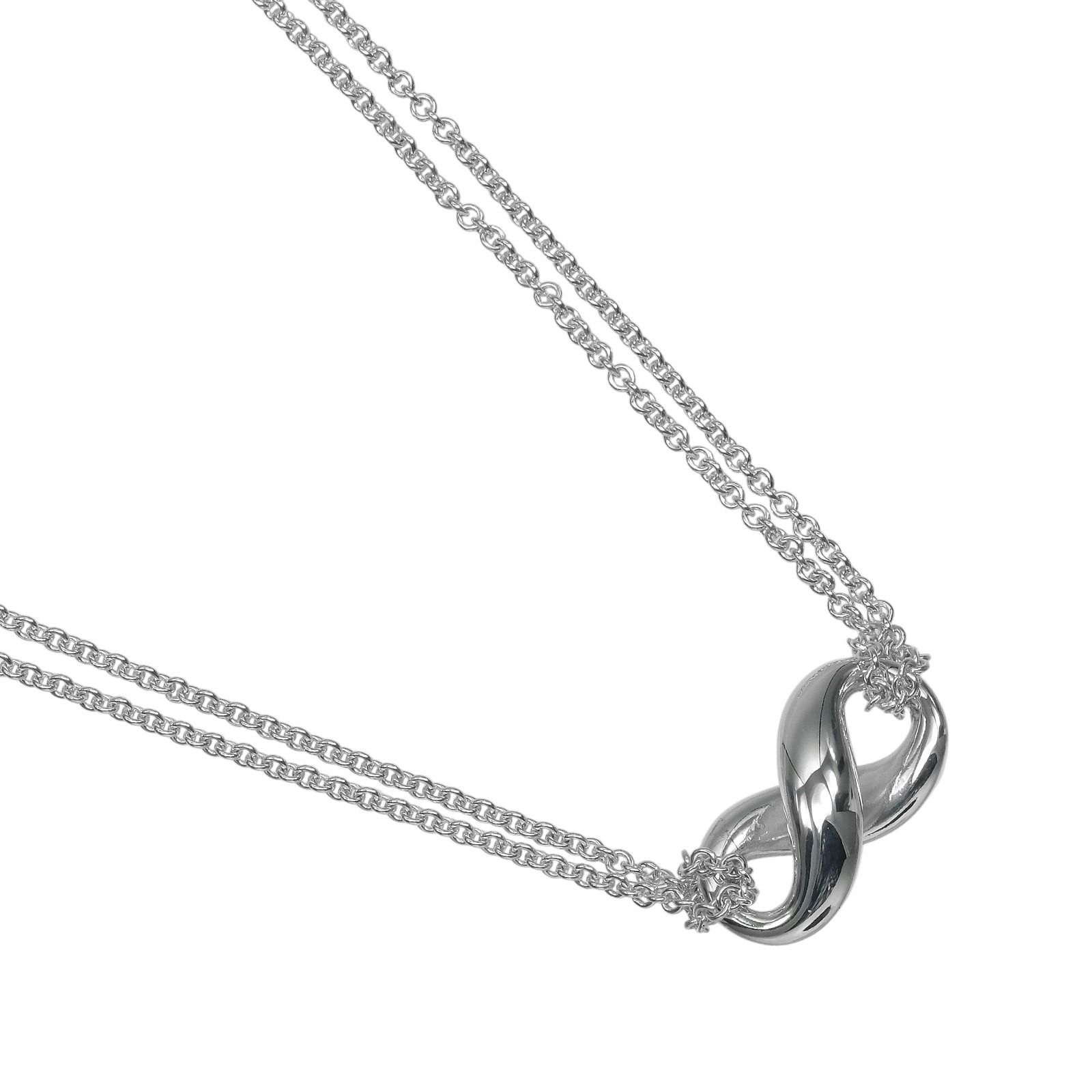 TIFFANY&Co.】ティファニー インフィニティ ダブルチェーン シルバー