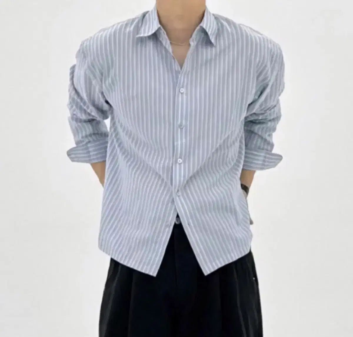 1206studio ストライプ クロップド シャツ 新品