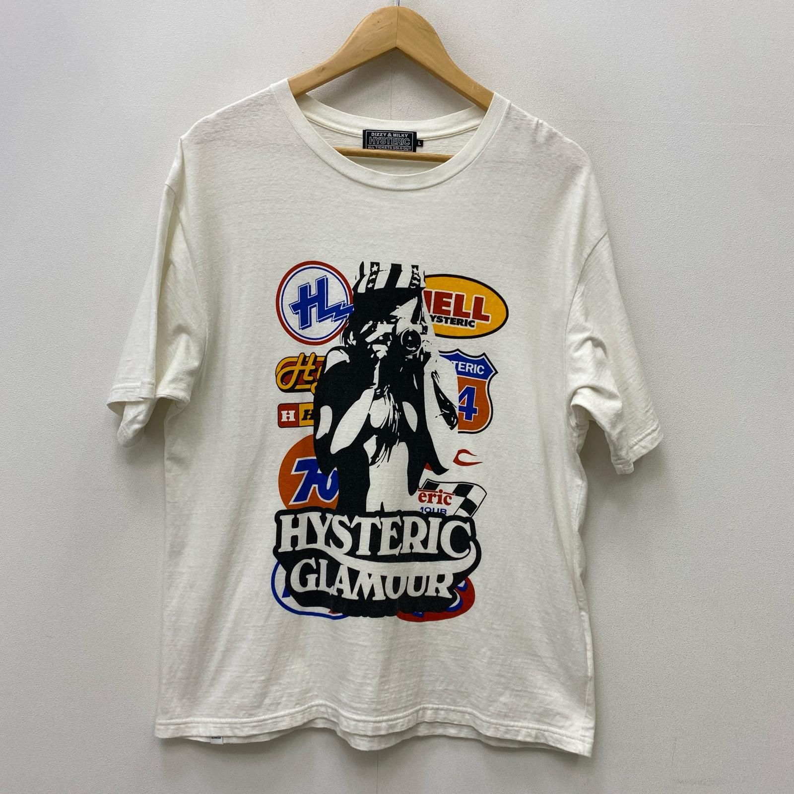 【加古川店】 中古 HYSTERIC GLAMOUR | ヒステリックグラマー 半袖Ｔシャツ CAR LOGO CAMERA GIRL 02221CT04 ホワイト サイズ：L 【104】 7,448円