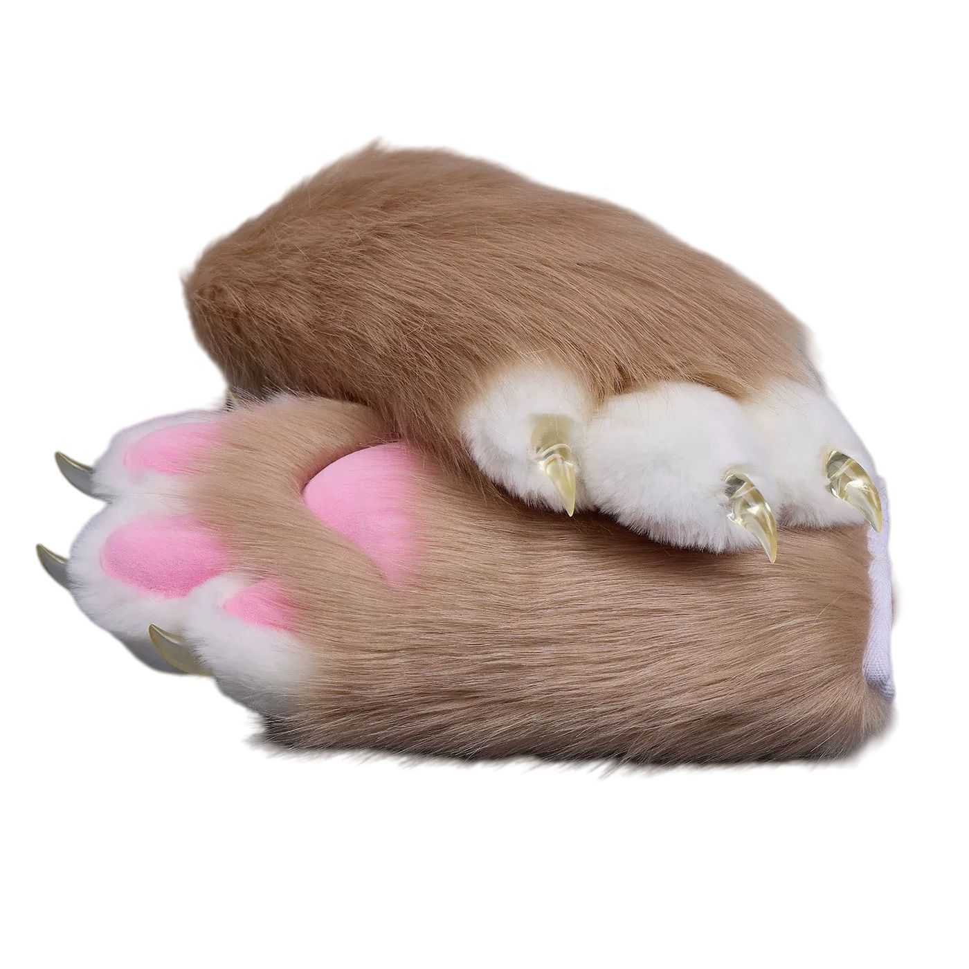着ぐるみ ケモノ 手袋 ブラウン フリーサイズ ケモノ脚 ファースーツ ケモノ fursuit ぬいぐるみ コスプレ コスチューム kigurumi