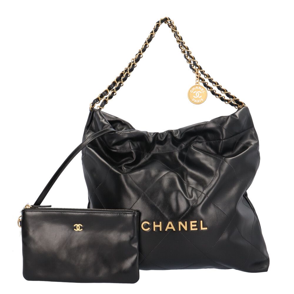 シャネル CHANEL 22 スモール ショルダーバッグ AS3260 ブラック レディース CHANEL 中古 シャネル