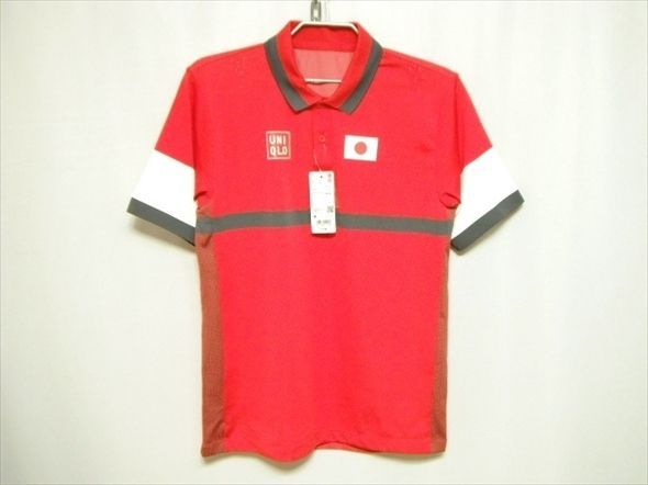 新品未使用　UNIQLO NKドライEXポロシャツ M レッド 未使用品☆UNIQLO ユニクロ NK ドライEX ポロシャツ Mサイズ 錦織圭