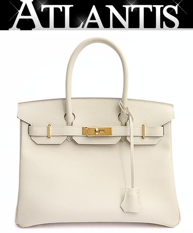【広尾店】美品 エルメス HERMES バーキン30 ハンドバッグ エプソン クレ C刻印(2018年) G金具 【19194】
