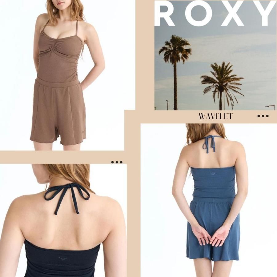 ロキシー3点セット キュロット付きセット 水着 ビキニ