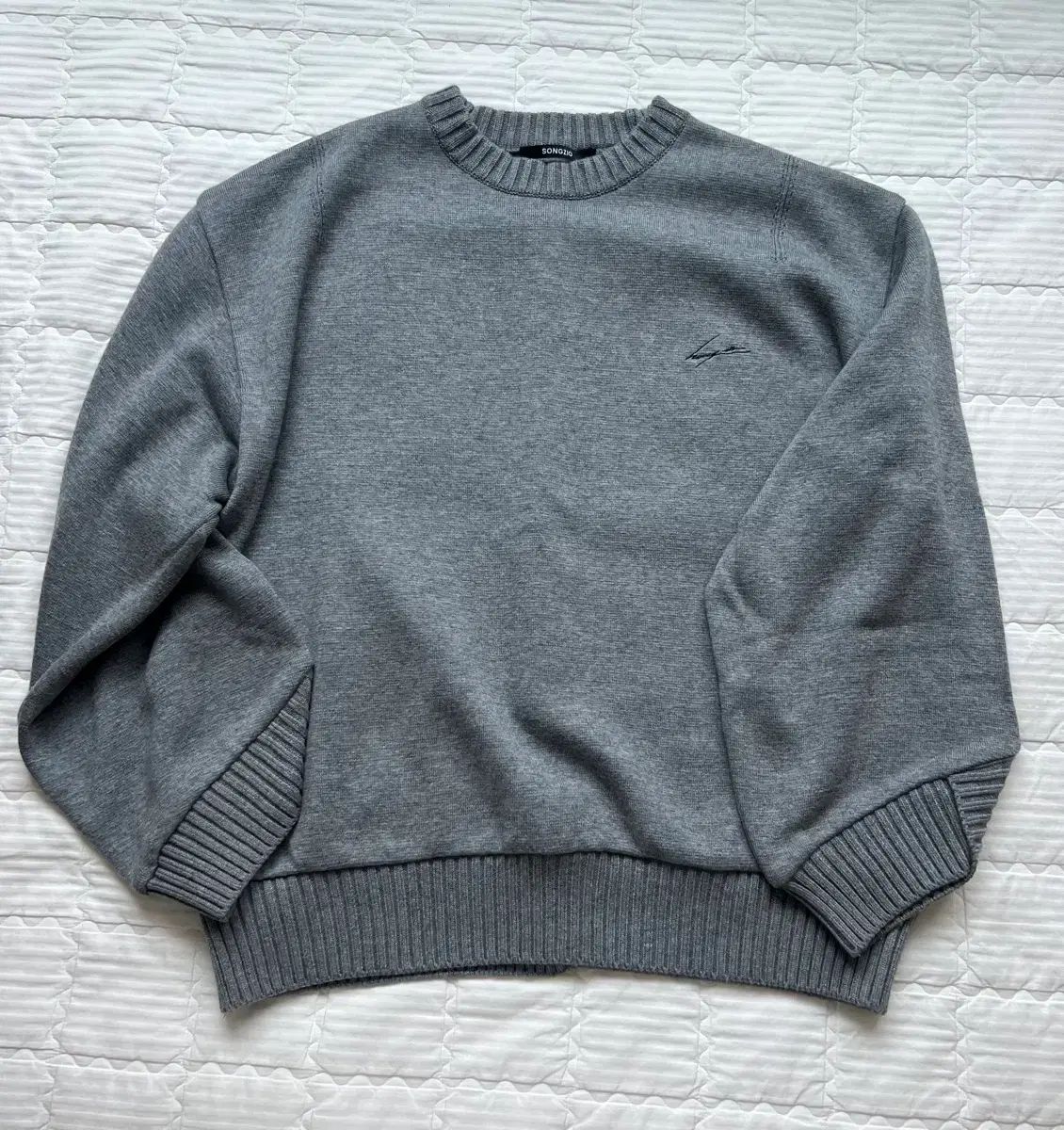 50 SONGZIO HOMME コレクション エンブロイダード ニット - グレー