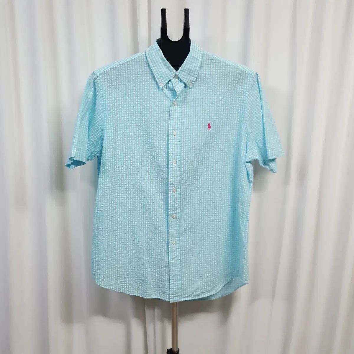ラルフローレン メンズ 半袖 CHECK シャツ L