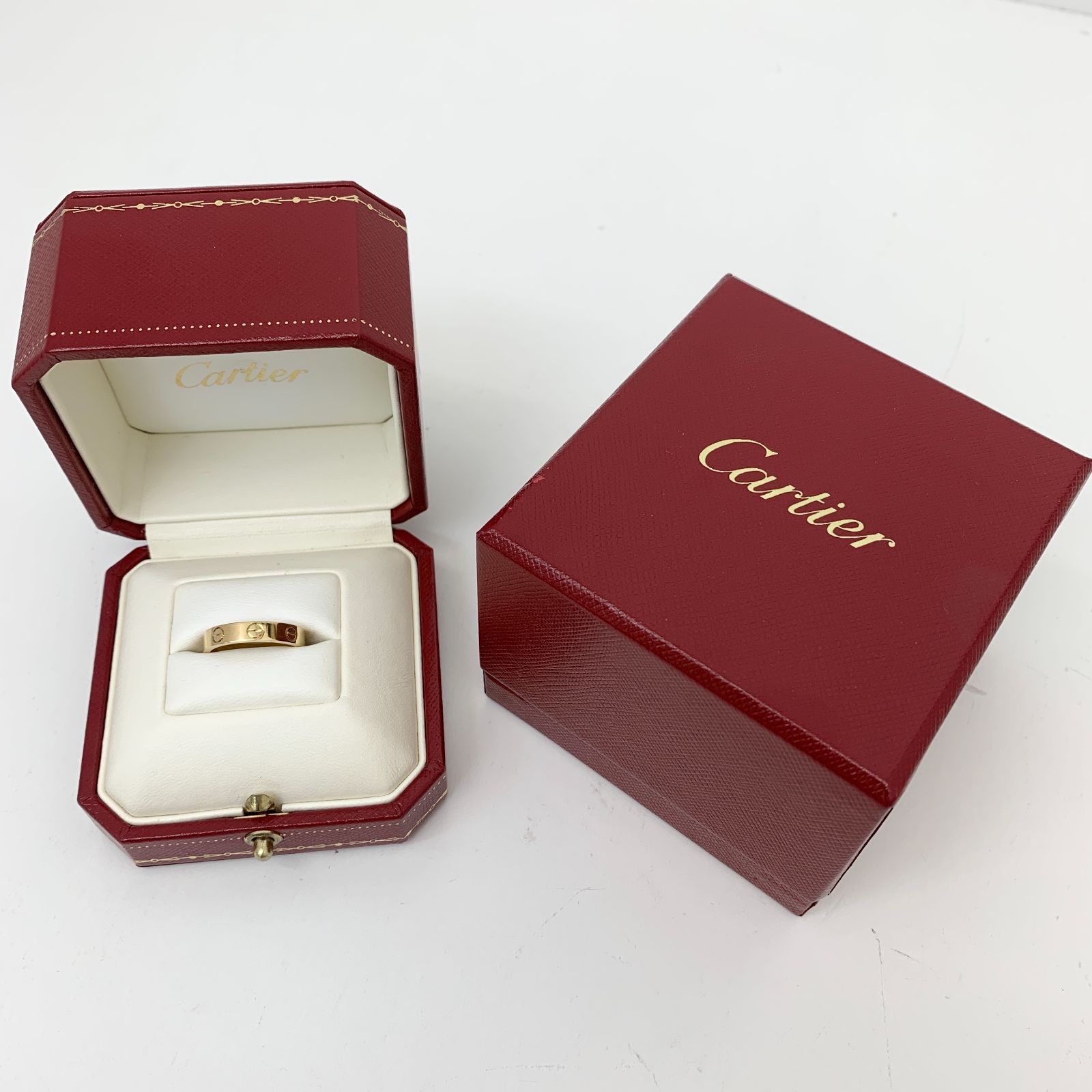 cartier カルティエ リング 750 ミニ ラブリング YG イエローゴールド