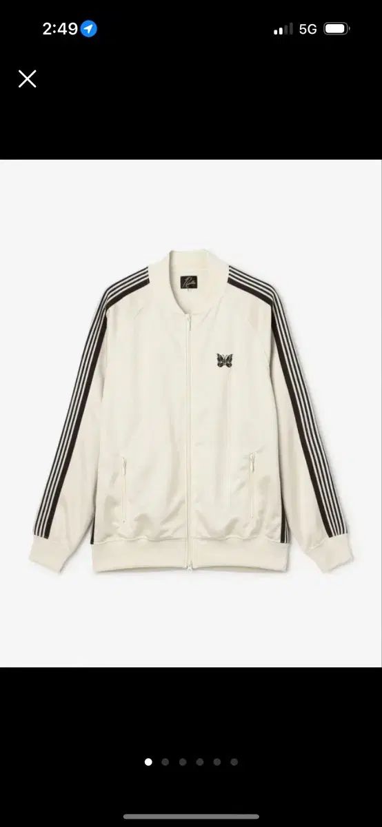 ニードルズ アイボリー トラック ジャケット M ジップアップ 別注